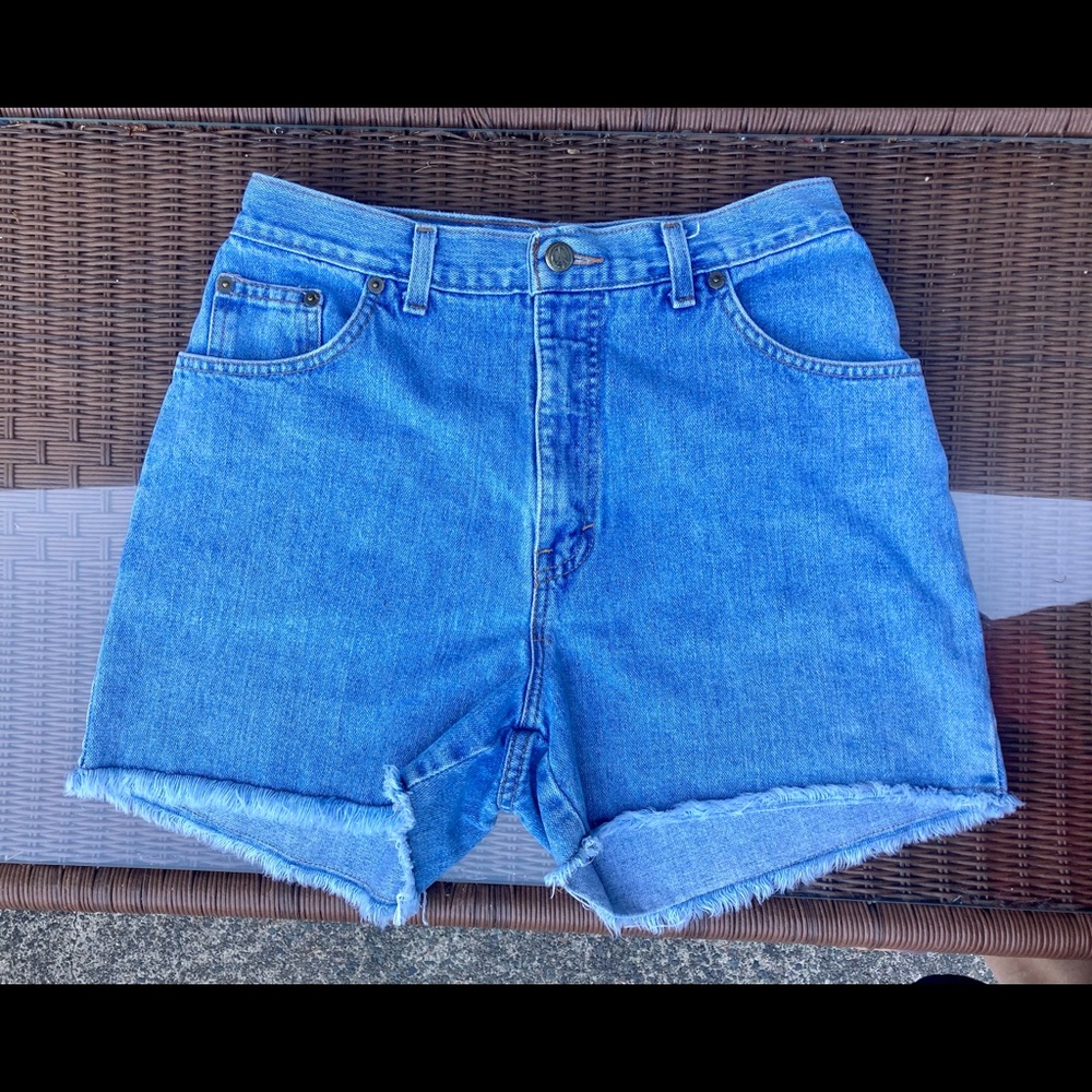 Peace x Piece cut off shorts